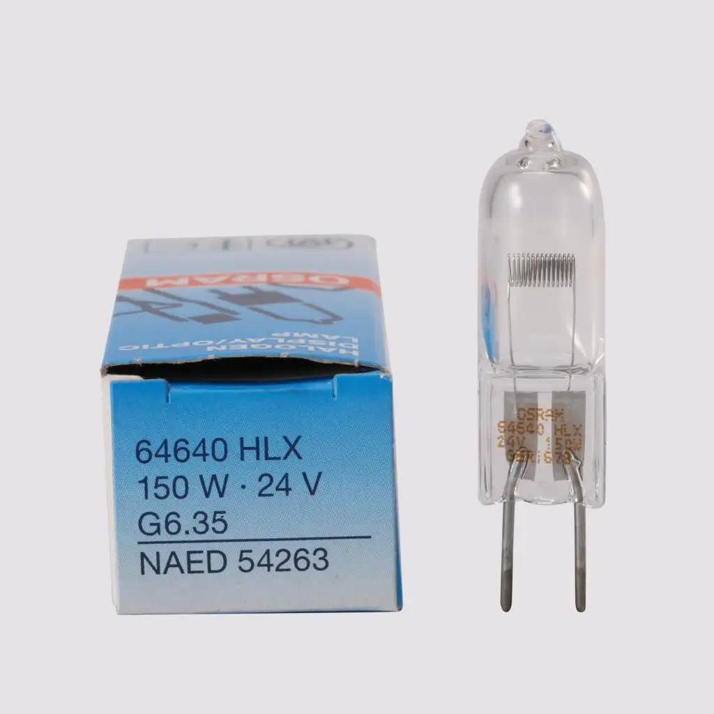 

For 10pcs OSRAM HLX 64640 24V 150W FCS G6.35 Xenophot Halogen Lamp,HLX64640 24V150W NAED 54263 Projector Bulb