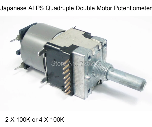 Potenciômetro de volume de motor, 100k, quádruplo ou duplo, alvo japonês, alta fidelidade, frete grátis