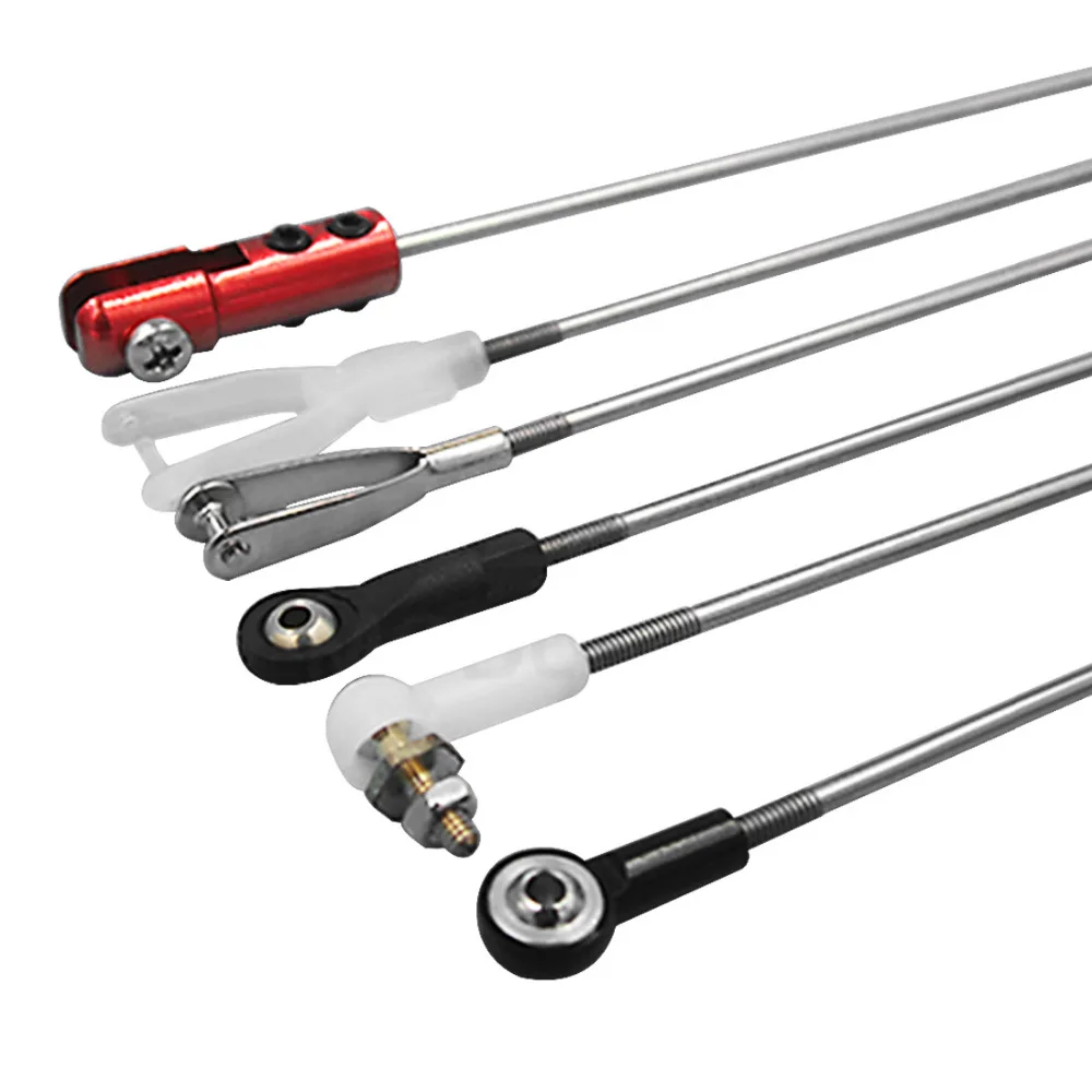 Uxcell 5 Chiếc M2 Pushrod Cổng Kết Nối Thép Không Gỉ Cần Liên Kết Cho Tàu Điều Khiển Xe Máy Bay Trực Thăng L30mm 25Mm 35mm 45Mm 65Mm 75Mm