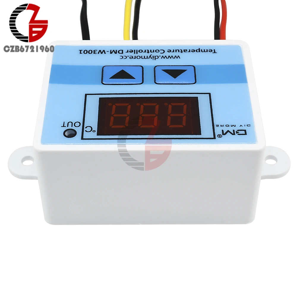 12V 24V 110V 220V LED Digital Thermostat Temperature Controller Thermoregulator Thermometer Incubator Heating Cooling Regulator