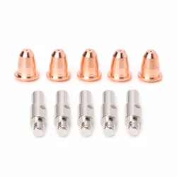 10Pcs / Set S45 Consumables Kit Electrode 0.8mm Nozzle Tip For Plasma Cutter Torch