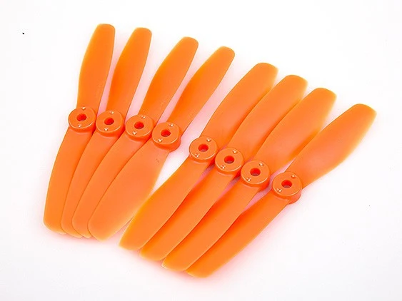 4pairs Gemfan 5x4.6'' 5046 Bullnose Propeller Glass Fiber CW CCW Props for Small Planes Multi-rotors Orange Green