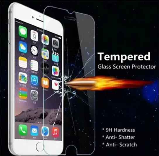 Tempered Glass Screen Protector For iPhone XR XS/X XS Max 8 7 Plus 6 Plus 5S 5 4S 4 Top Quality 0.3 mm High Clear