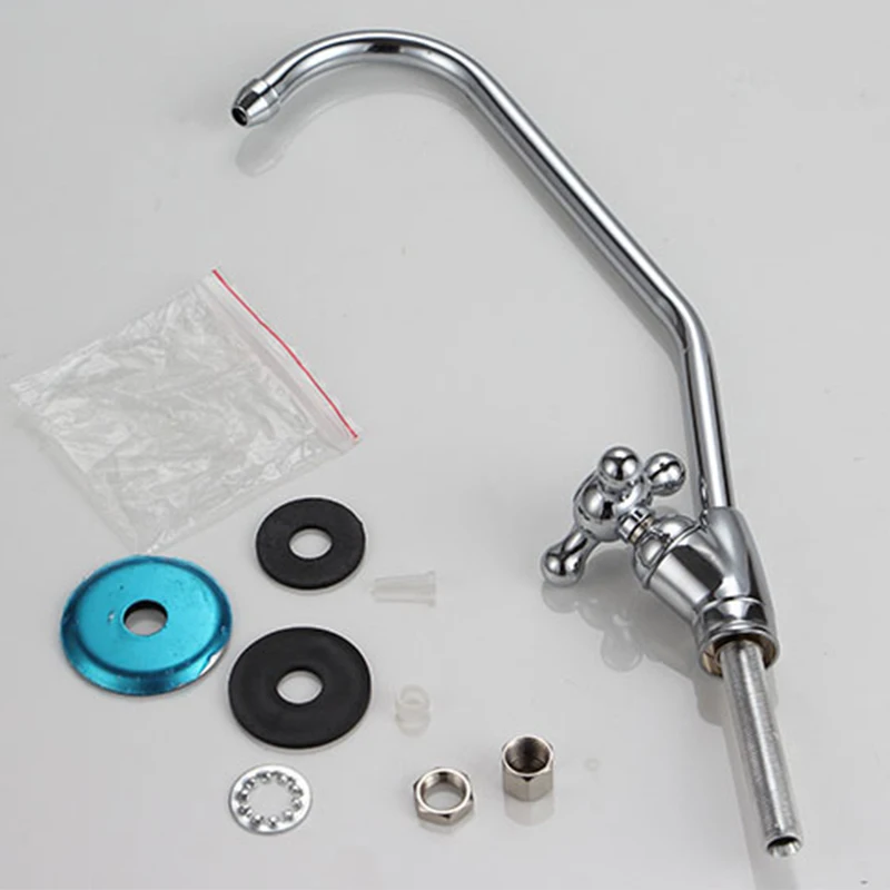 Water filter parts Stainless Steel Material Faucet sets Water purifier Tap Kitchen RO Faucet 1/4 Inch Connect Hose