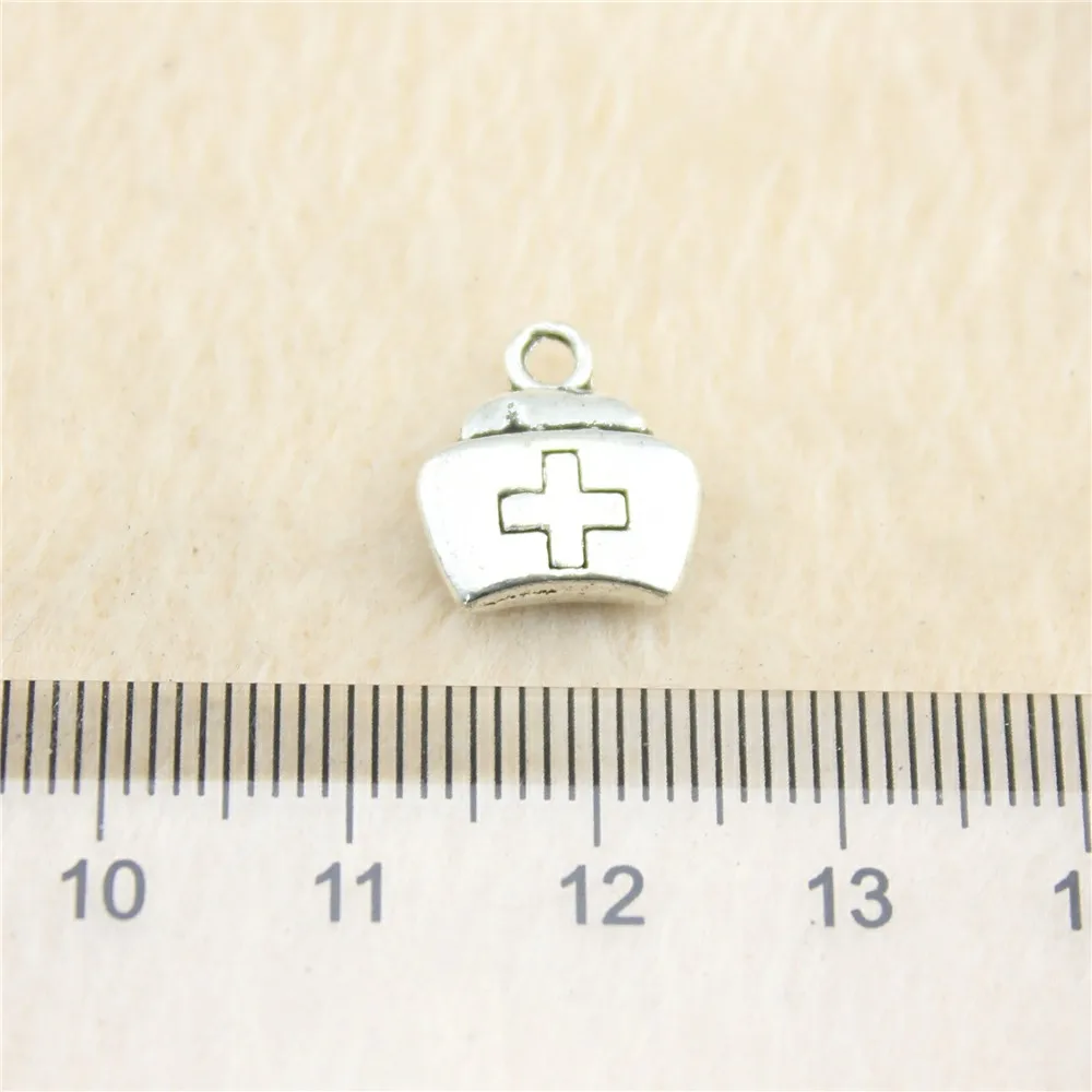 57pcs/lot 13*12mm ancient silver Medicine Box charm Pendants DIY jewelry for bracelet necklace earring