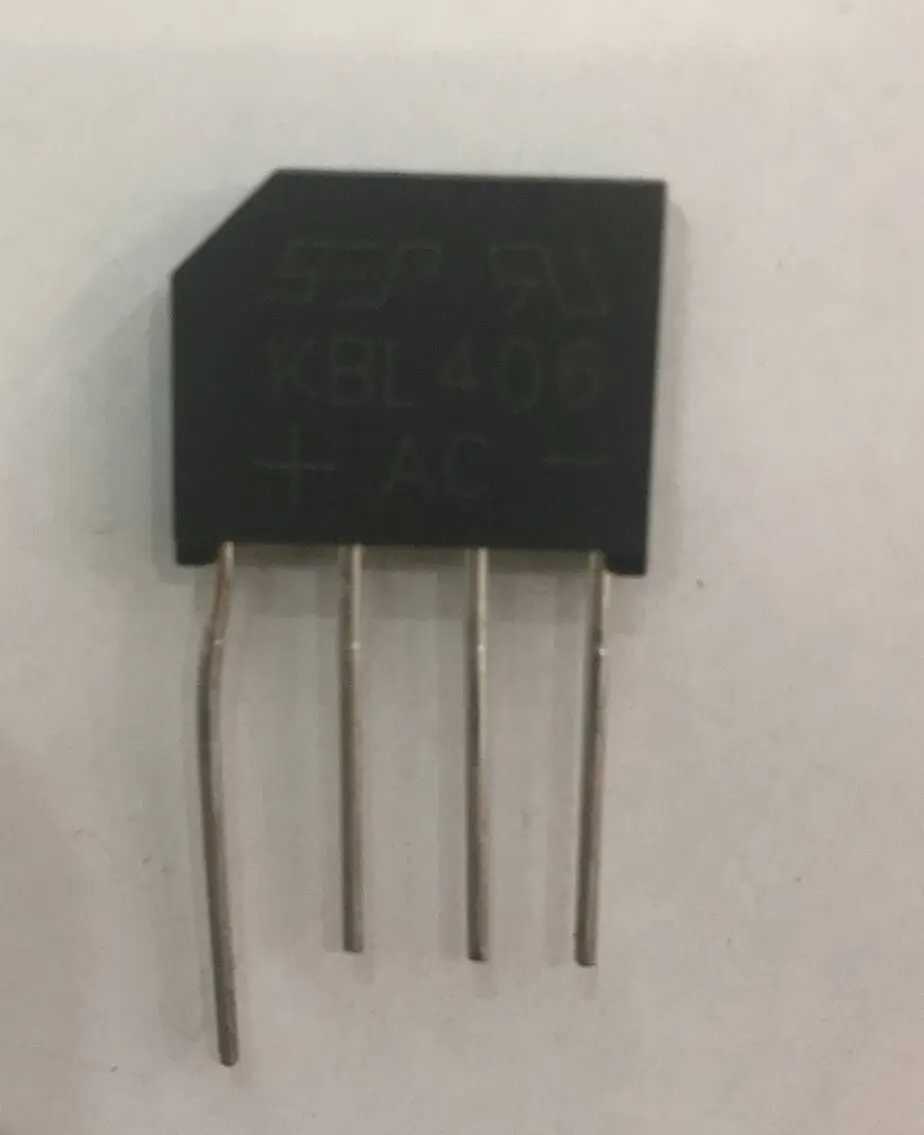 50 pçs/lote KBL406 4A 600V diodo ponte retificadora NOVO