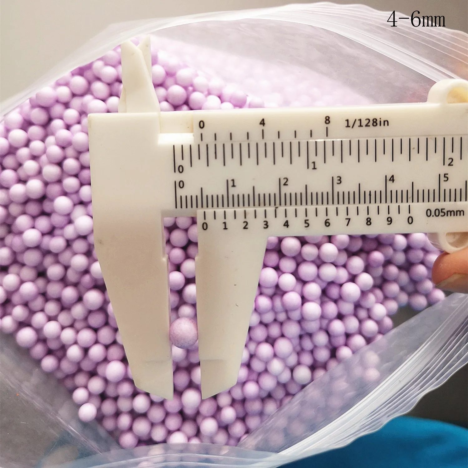 Bolas de poliestireno de 15g y 4-6mm para niños, accesorios para partículas de barro de nieve, bolitas pequeñas de espuma Pastel, relleno, juguetes