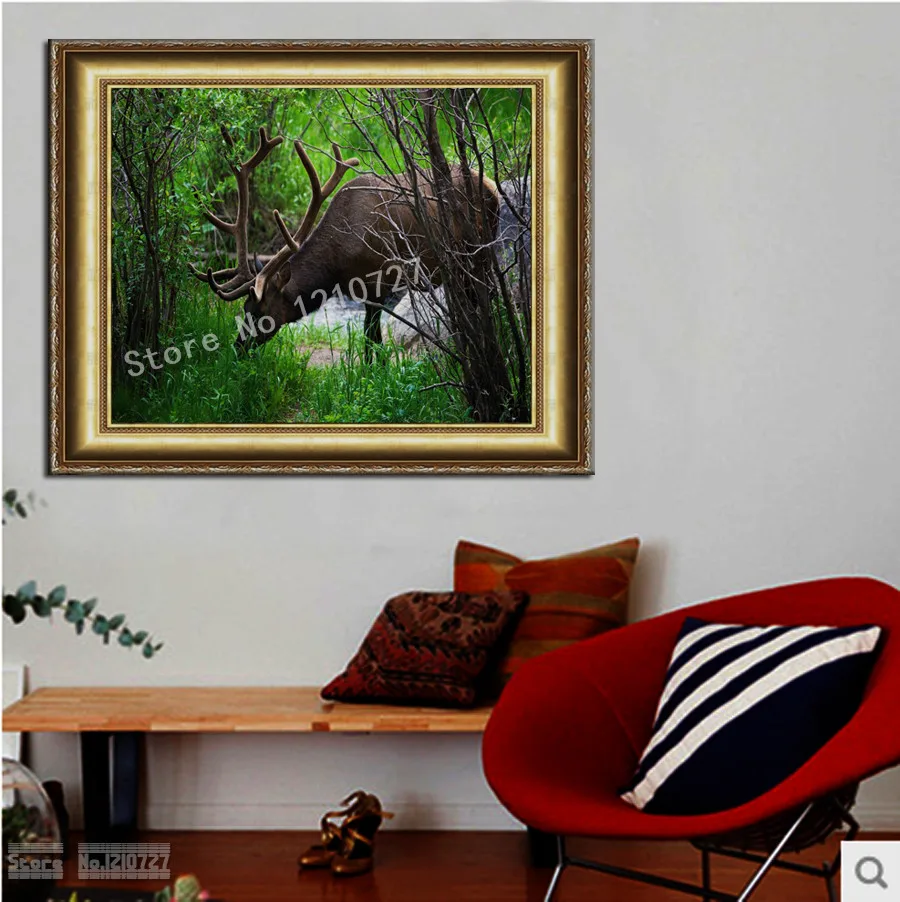 Diy Diamond Painting Cross Stitch Diamond Embroidery Diamond Mosaic Paste Crafts Needlework The Deer C Of The Animal World