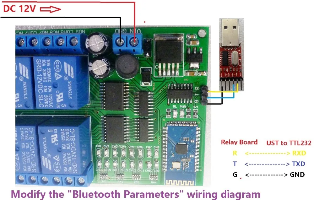 16-kanałowy telefon z systemem Android kompatybilny z Bluetooth moduł przekaźnika sterującego kontroler bezprzewodowy 2.4G dla inteligentnego domu