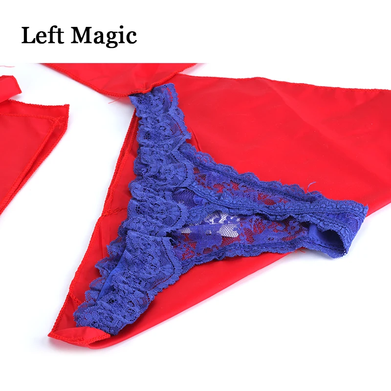 Silk Scarf To Panties Magic Tricks Scarve To Panty Magie Stage Props Accessories Easy To Do Trick Gimmick Comedy