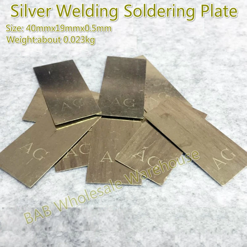 Silver Soldering Welding Plate For Jewelry Welding Tools Equipment 900/925 Silver Welding Plate Welding Wire Rods Repair and DIY