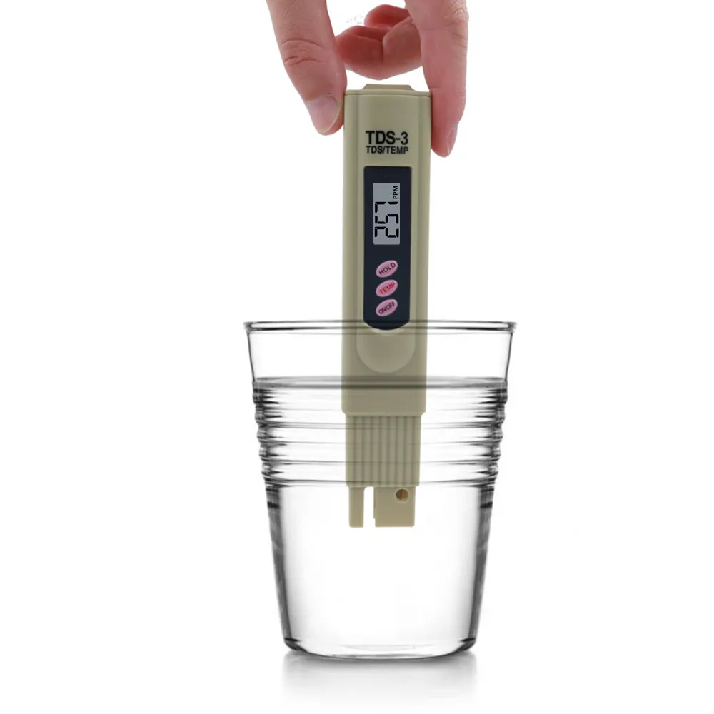 Hold Water TDS Meter Water Quality Analyzer Tester Pen 0-9999ppm for Drinking Water Swimming Pool Aquarium RO System