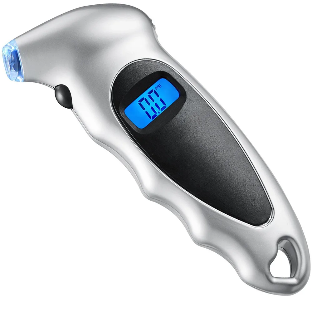 Imagem -03 - Medidor de Pressão dos Pneus Digital 150 Psi Configurações para a Bicicleta do Caminhão de Carro com Lcd Retroiluminado e Aderência Antiderrapante