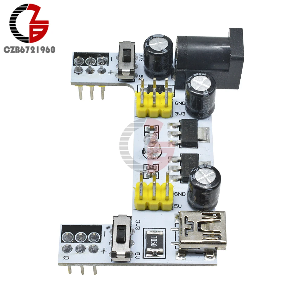 Mini USB MB102 Breadboard Power Supply Transformer Module DC 3.3V 5V Voltage Adapter Regulator for Arduino MB 102 Bread Board