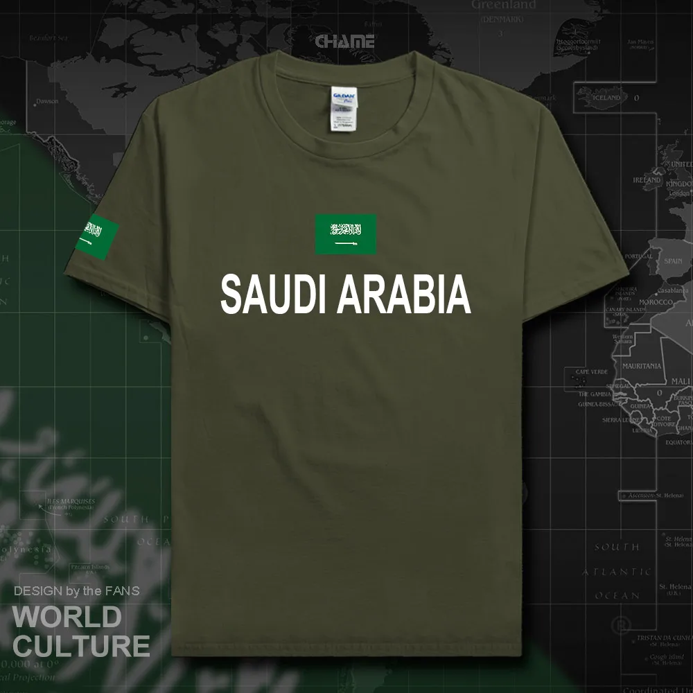 Saudi Arabia t shirts man 2019 t-shirts 100% cotton nation team tshirt cotton meeting fans streetwear fitness Saudi Arabian SA