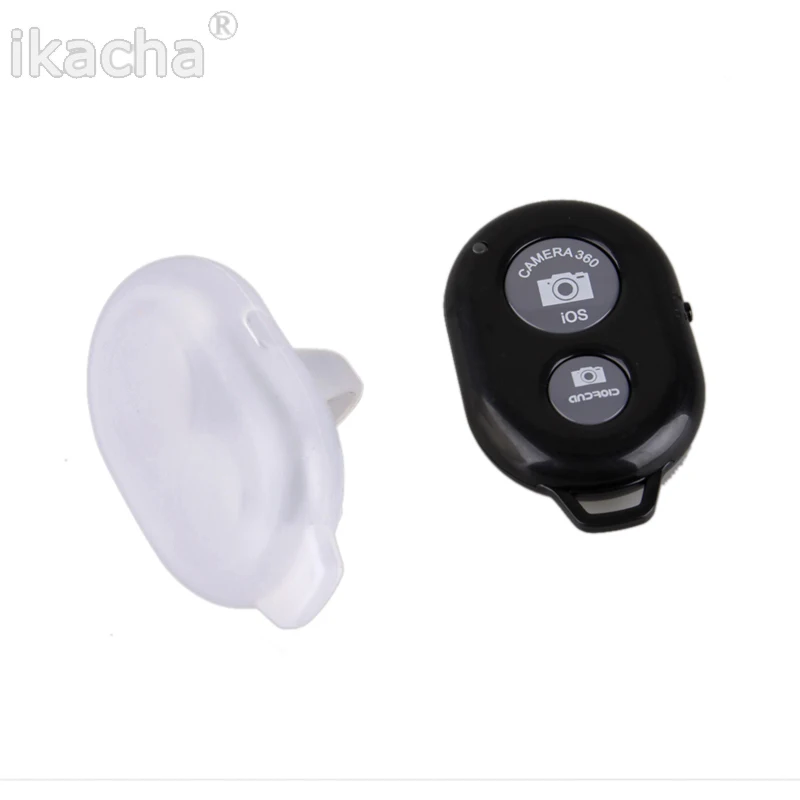 واضح الأبيض بلوتوث متوافق غطاء من السيليكون الجلد ل Selfie يده عصا Monopod زر تحكم عن بعد Monopod