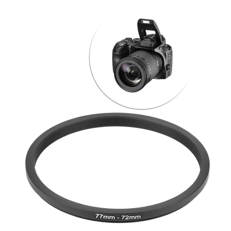 77mm To 72mm Metal Step Down Rings Lens Adapter Filter Camera Tool Accessory New