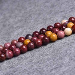 Natural Stone Mookaite Egg Yolk Loose Beads 4 6 8 10 12MM Fit Diy Bracelet Necklace For Creative jewelry production Wholesale