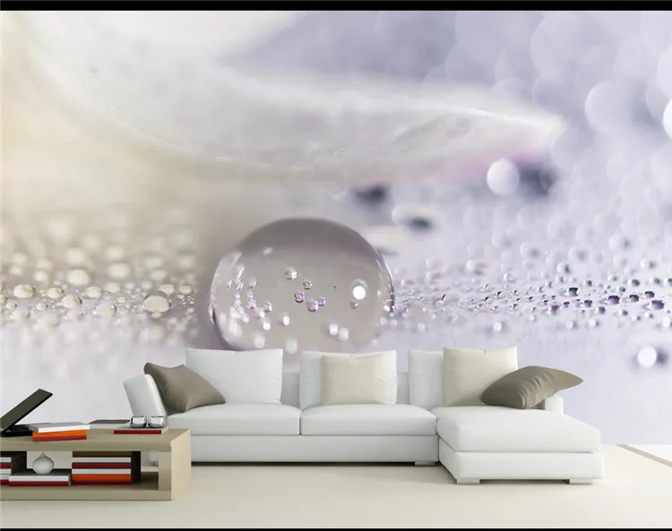 

Papel de parede Large Mural Water Drop 3d Wall Photo Murals Wallpaper for Sofa Background 3D Murals Wall paper 3d Wall Mural