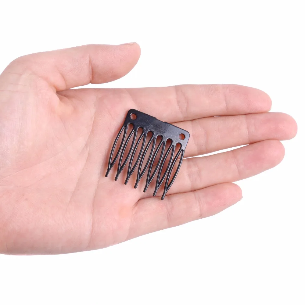 50pcs/Lot Wig Accessories Hair Wig Plastic Combs and Clips For Wig Caps Five Colors Combs For Making Wigs