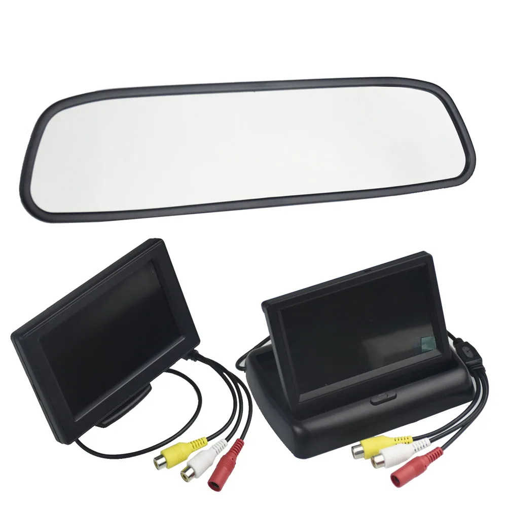 

LCD Car Monitor 4.3 Inch TFT Display Desktop / Foldable / Mirror 4.3'' Video PAL/NTSC Auto Parking Rearview Backup