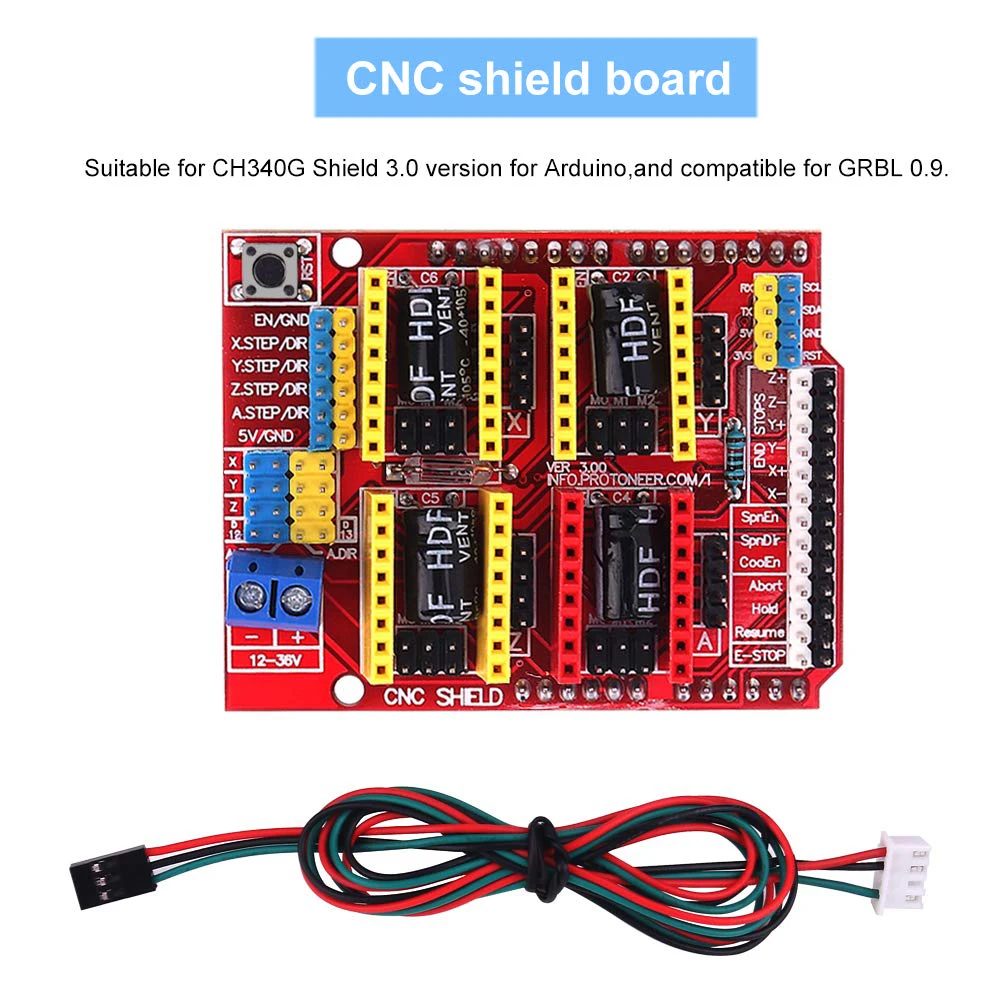 Imagem -02 - Kit de Impressora 3d Cnc Mais Placa Uno r3 Rampas 1.4 Interruptor Mecânico Endstop Drv8825 Motorista do Motor Nema 17 Motor Profissional