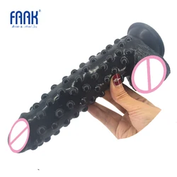 FAAK silicone realistic dildo with suction cup raised pointed extreme stimulate anal dildo big fake penis sex toys for women