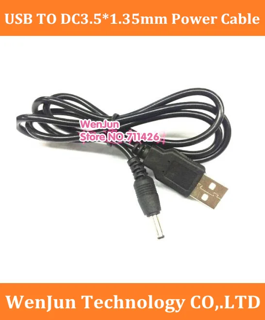 USB to DC3.5*1.35mm Power Cable DC 3.5 DC charging Cable Jack for USB device USB lights /USB fans/5V mini speakers