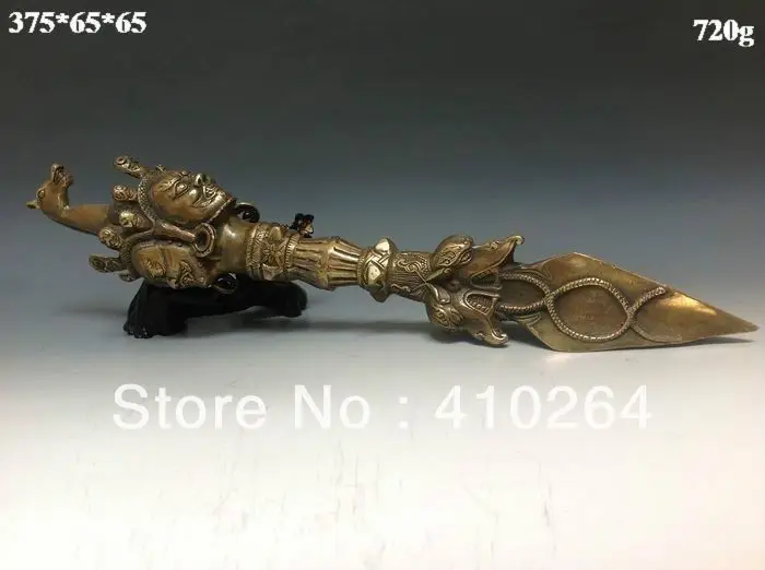 0116P [old craft ] Fast Shipping Collectible Tibet Tibetan Buddhism Bronze Buddhist Ritual Tool Hand Vajra Dorje