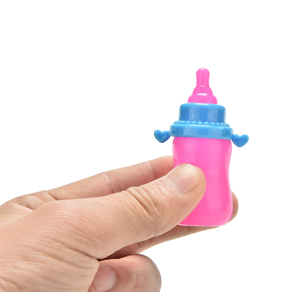 1/2Pcs New Rose and Blue Magic Feeding Bottles for babi Kelly Dolls Accessories For Kids Funny Toy