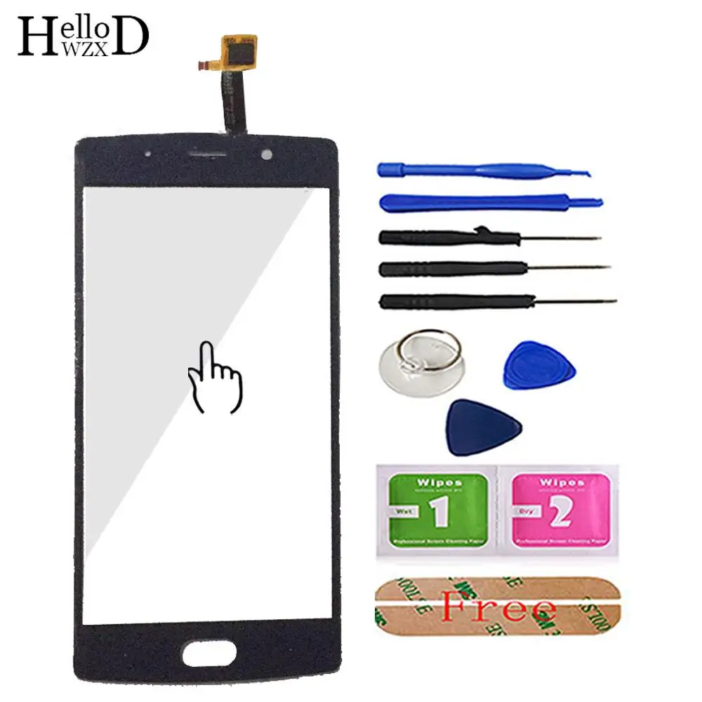 5.5'' Mobile Phone Touch Glass For Doogee BL7000 Touch Screen Glass Digitizer Panel Lens Sensor Tools Adhesive Wipes