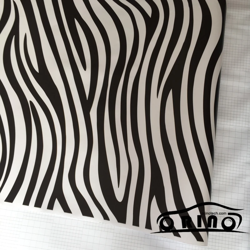 10/20/30/40/50x152cm zebra filme de vinil etiqueta do carro decalque pvc adesivo preto branco camuflagem filme de vinil moto carro envoltório folhas