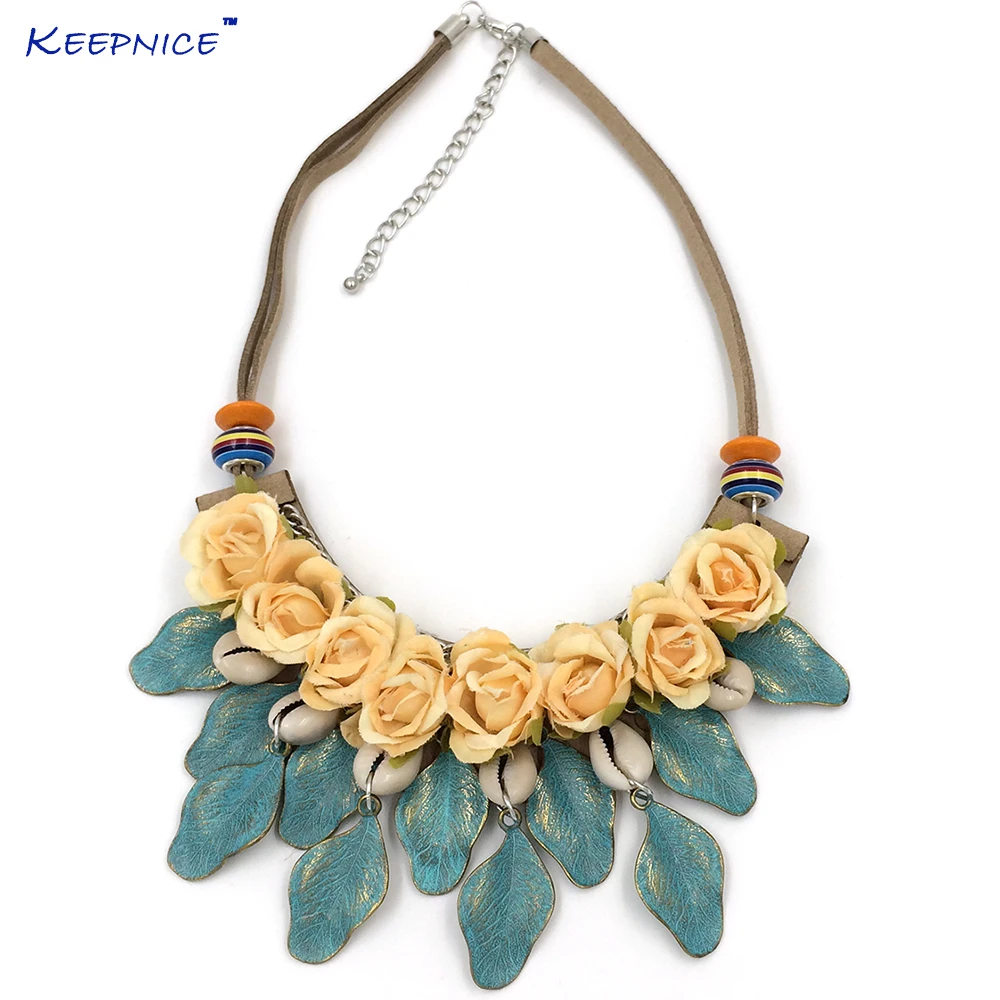 New Rose flower Retro Choker necklace vintage leaf flower tattoo choker necklace collar puzzle boho statement necklace