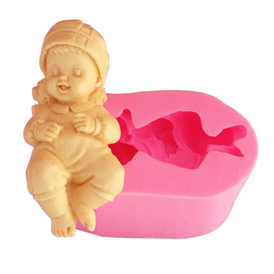 Sleeping Baby Soaps Crafts Silicone Mold For Artisan Candle Wax Melts Mooncake Ice Making Mould for Baking Forms