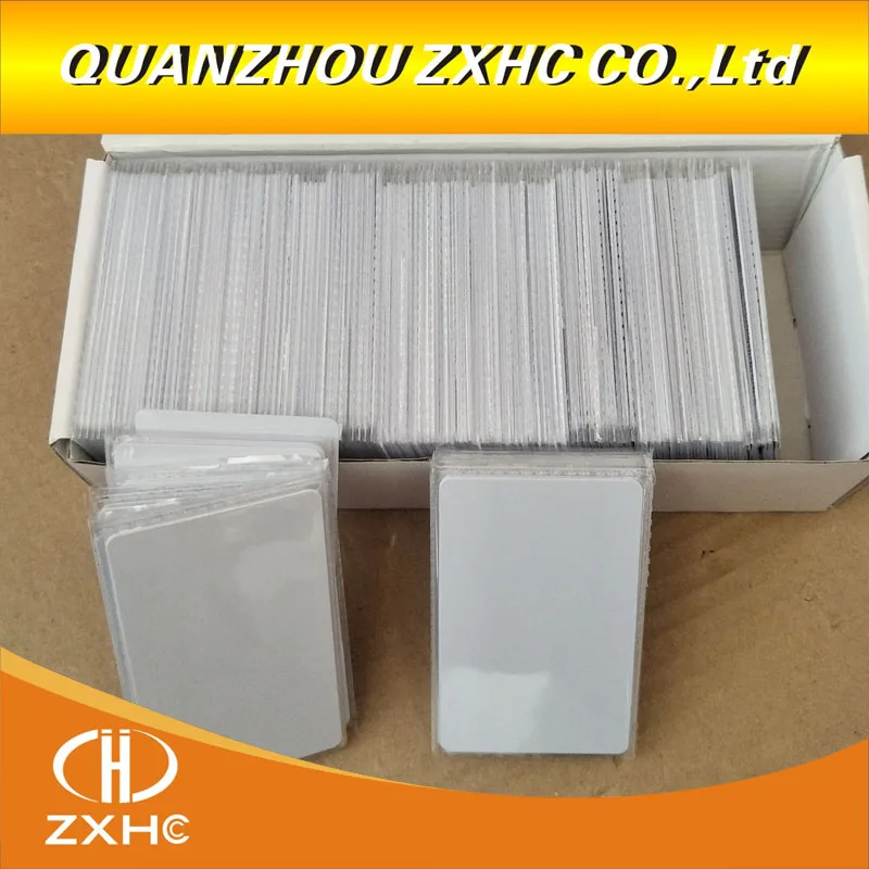 (10PCS) ISO 15693 I-code Slix (Icode2) RFID CR80 PVC White Card