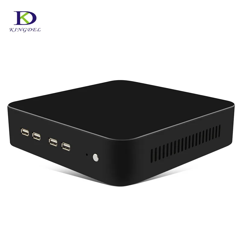 Mini computador quad core com processador intel core, desempenho extra com 3.6ghz 6mb de cache ventilador mini pc nuc bluetooth pc