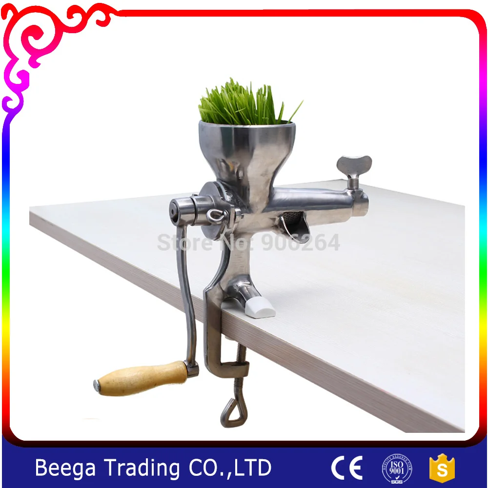 Free Shipping Wheatgrass Handy Hand Crank Wheat Grass Juicer , Tin Plating Manual Ideal for Fruit , Vegetables ,Orange