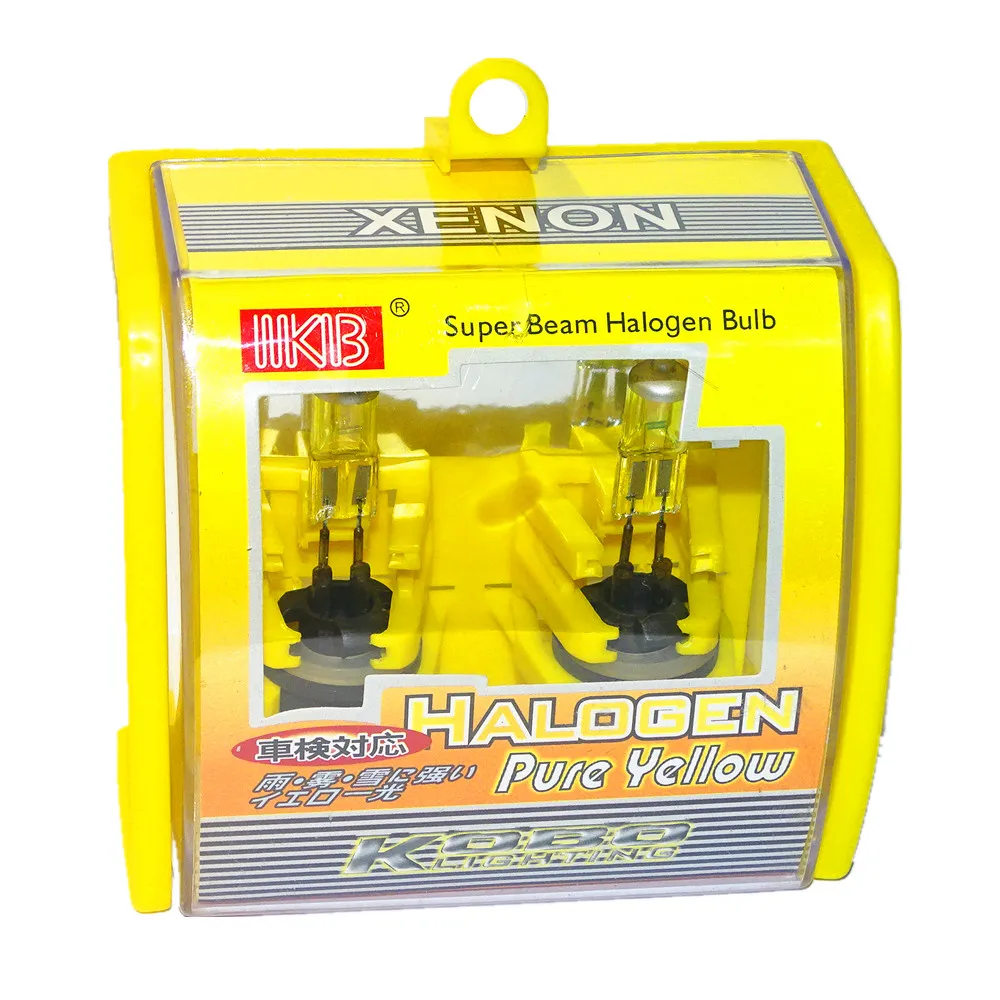 10x H27 880 DC 12V 27W 3000K Yellow Super Bright Xenon Car Headlight Bulbs Auto Head Light Fog Lamp Bulb Automobile Light Source