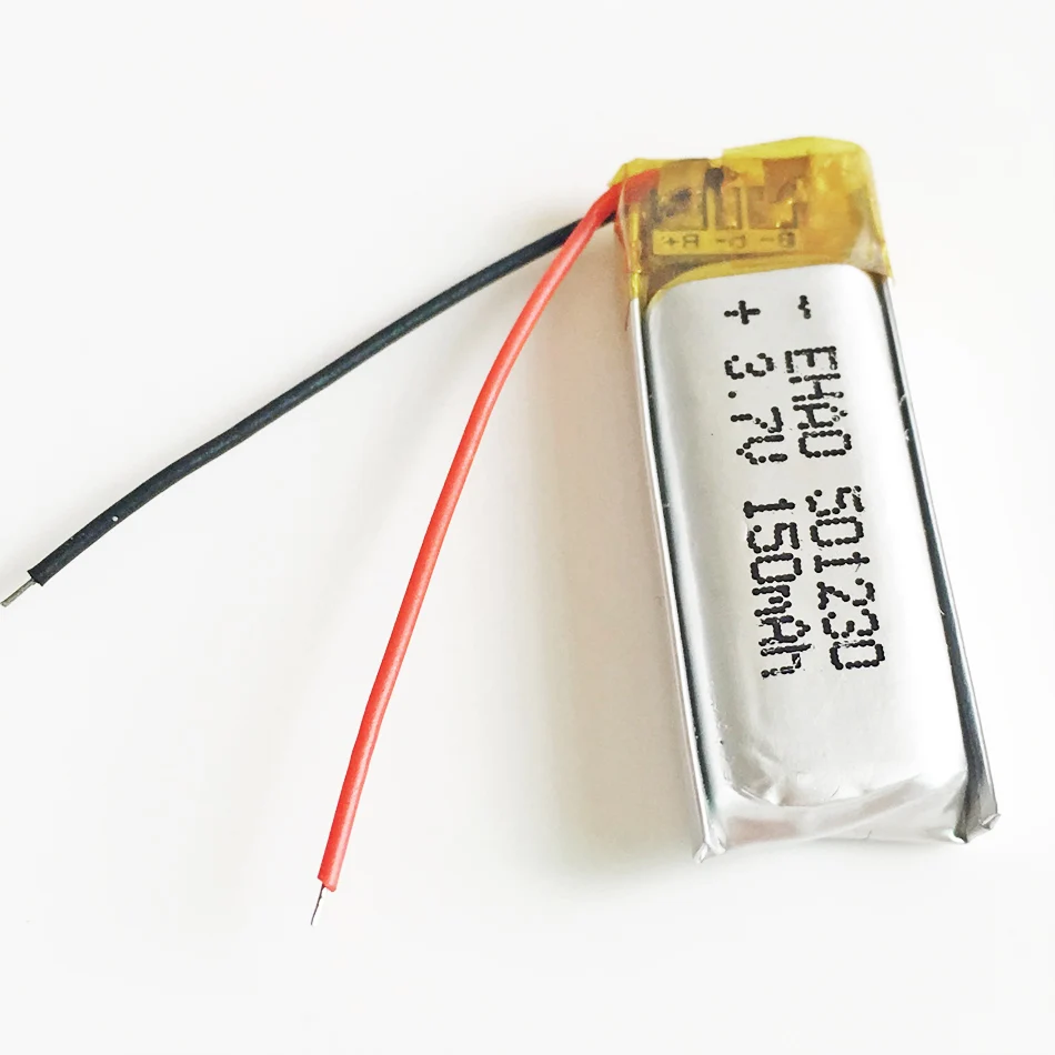 3.7V 150mAh litowo-polimerowa LiPo akumulator akumulator 501230 dla Mp3 GPS PSP słuchawki z Bluetooth zestaw słuchawkowy