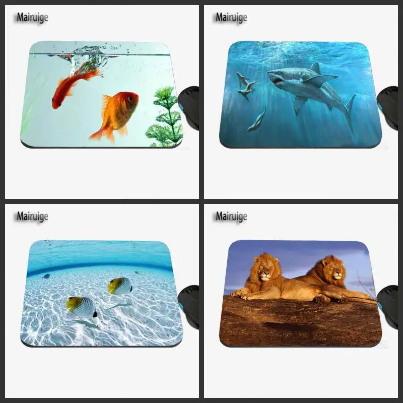 

Marine Shark and Goldfish Custom Image, High Quality Anti-sliding Fashion Computer and Laptop Computer Mouse Pad