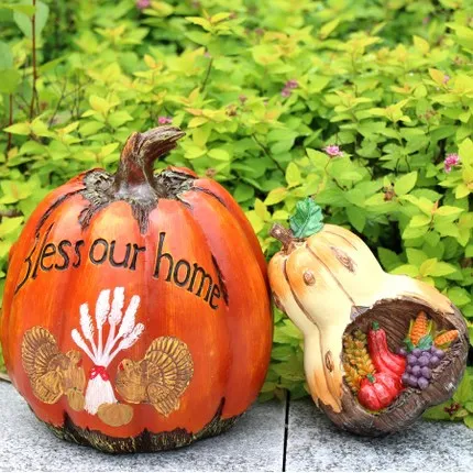 Imitation Pumpkin Halloween decorations, outdoor ornaments Garden yard decorations, home office gifts. free shipping