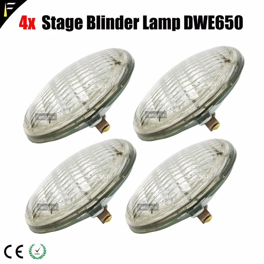 4x Par 36 120V/650W (DWE) Studio Blinder Matrix Lamp Bulb Source WW2/4/8 Performance Blinders Warm 3200K Lights Effect