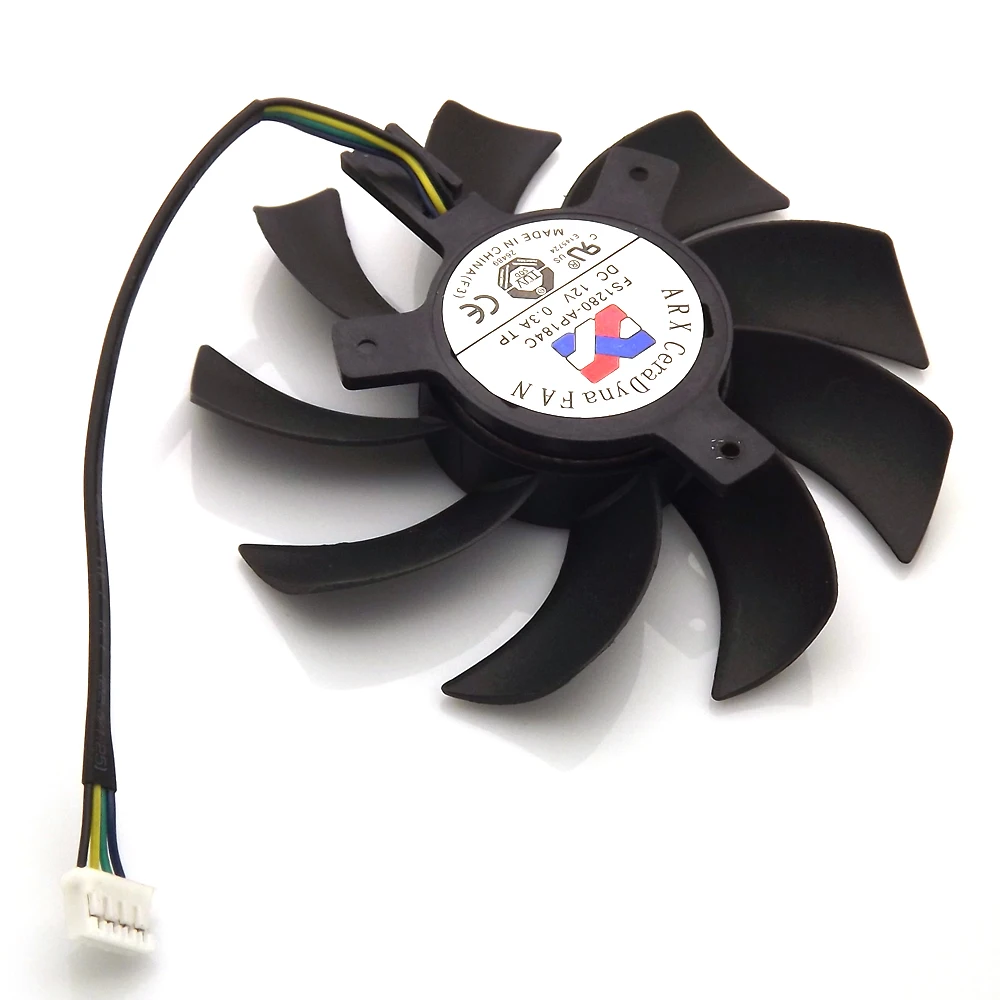 Free Shipping FS1280-AP184C 12V 0.3A 83mm 40*40*40mm For Sapphire HD7750 HD7770 Graphics / Video Card Cooling Fan