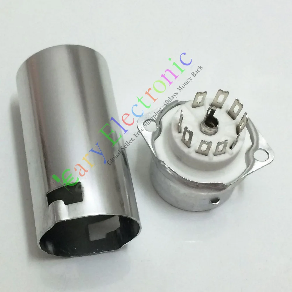 

Wholesale and retail 20pc 9pin Ceramic vacuum tube socket valve 55mm Shield 12AX7 12AU7 ECC83 ECC82 free shipping