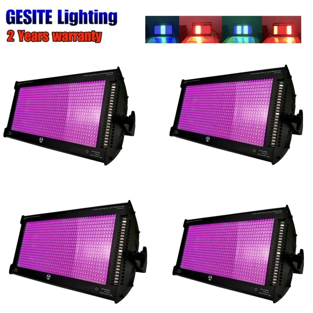 

4pcs /lot High Power 5054 SMD LEDs Super Bright 1000W White Disco DJ Wedding LED DMX Strobe Light