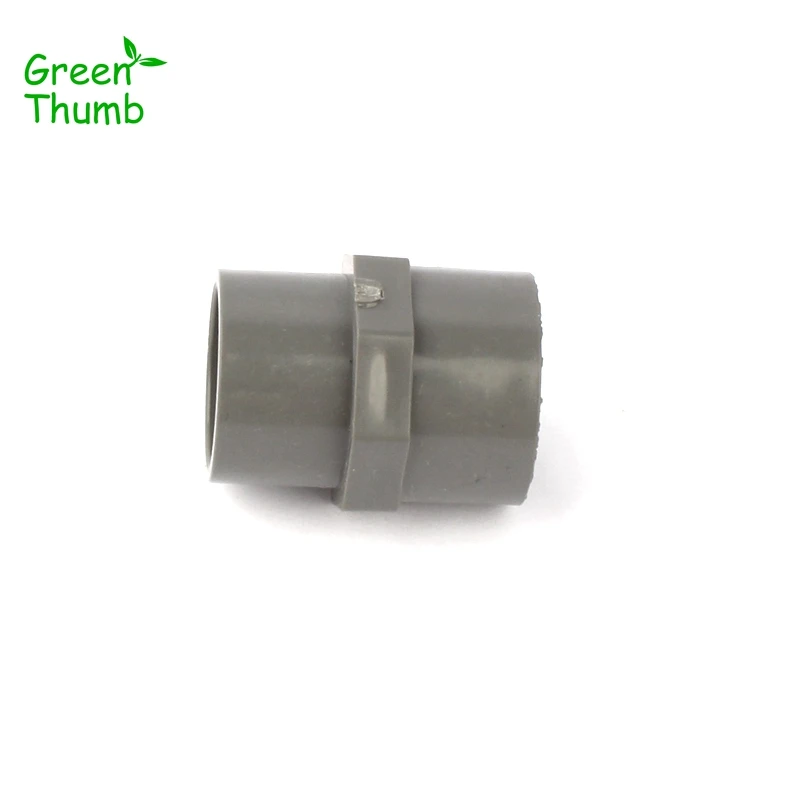 30pcs 3/4 Inch to 25mm PVC Straight Connector Female Thread  Plastic Tube Fittings Green Thumb High Quality Quick Connector