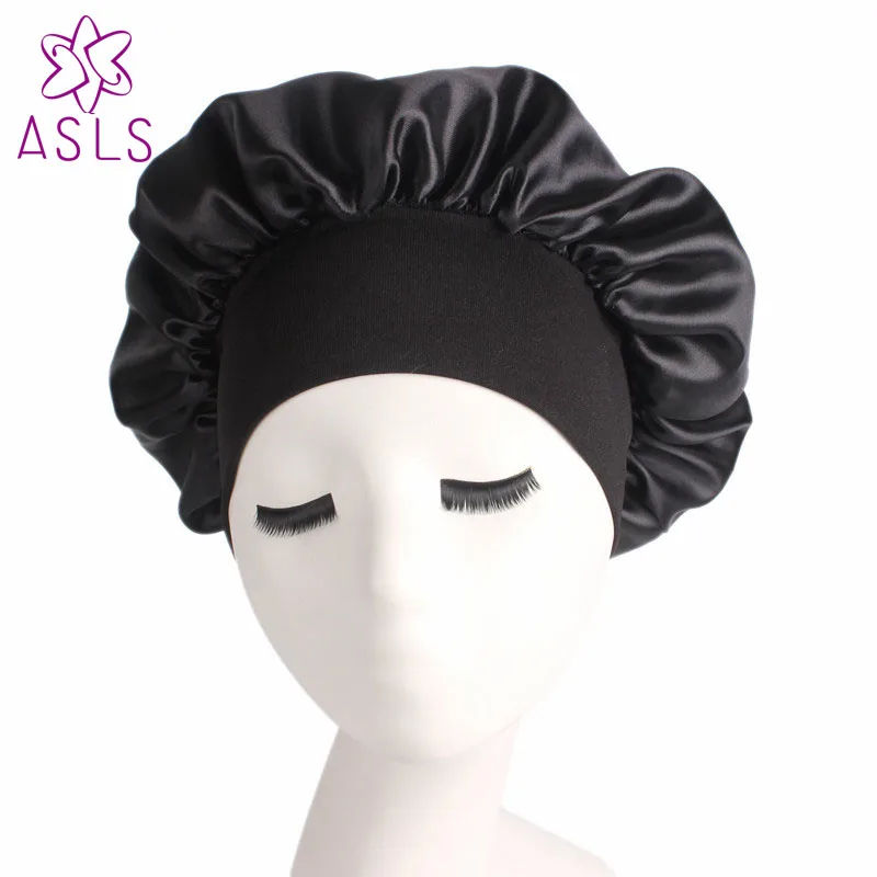 New Fashion Hot Sale Women Well Chemo Cap Beauty Salon Cap Night Sleep Cap Head Cover Satin Bonnet Hat