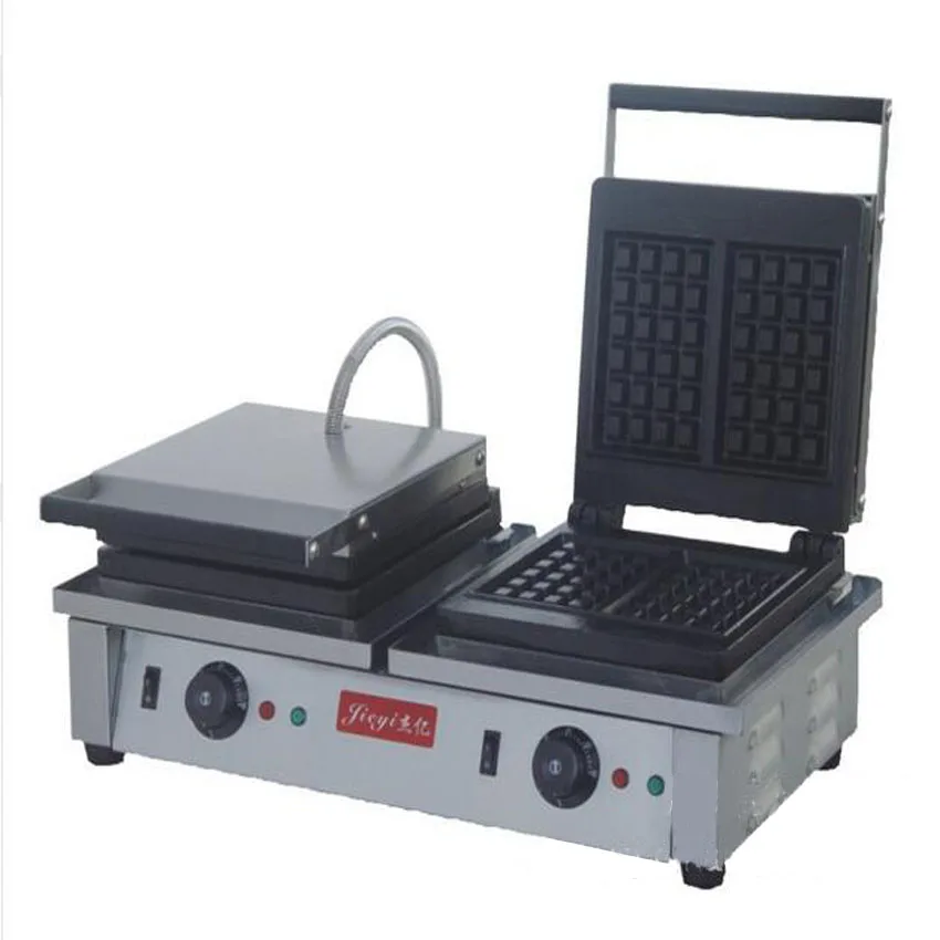 1Pc Elektrische Dubbelzijdige Wafelmachine, Wafelgrill/Wafeloven/Snackmachine