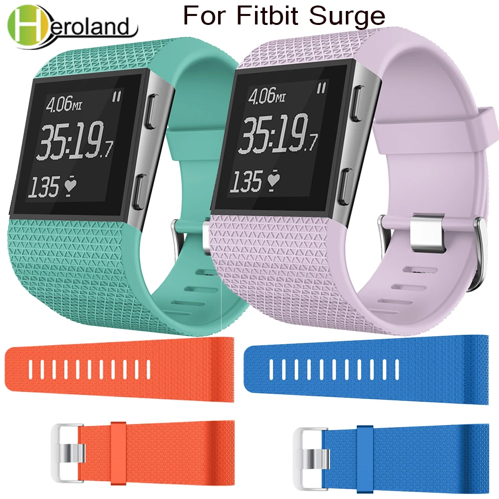 

Bracelet sport soft silicone Watch strap For Fitbit Surge Strap Watch Bands Replacement Smart adjustment Wristband New arrival