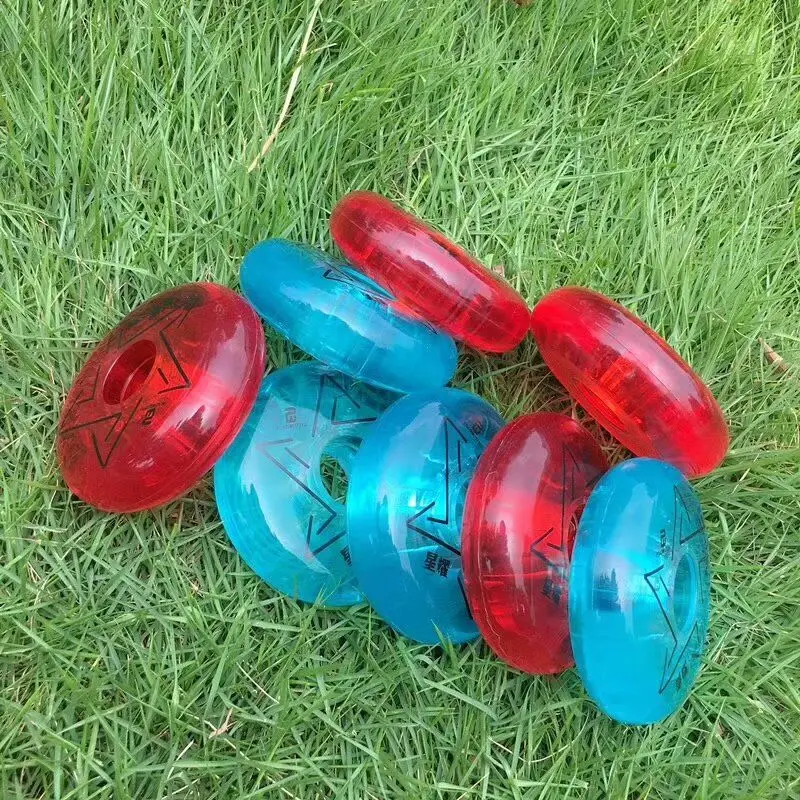 

83A High Rebound Elastic Skating Wheel Blue Red Crystal FSK Slalom Inline Skates Wheels for SEBA Flying Eagle Transparent Roller